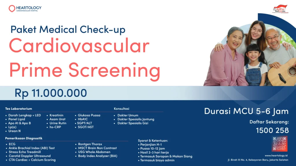 Paket MCU Cardiovascular Prime Screening Heartology Cardiovascular Hospital